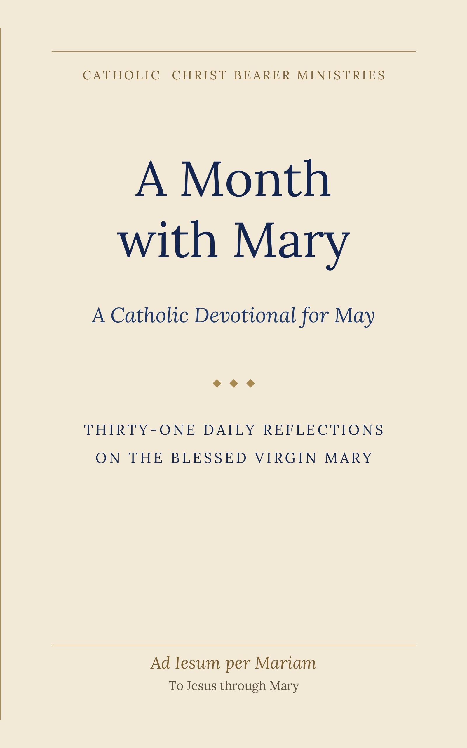 A Month with Mary — book cover