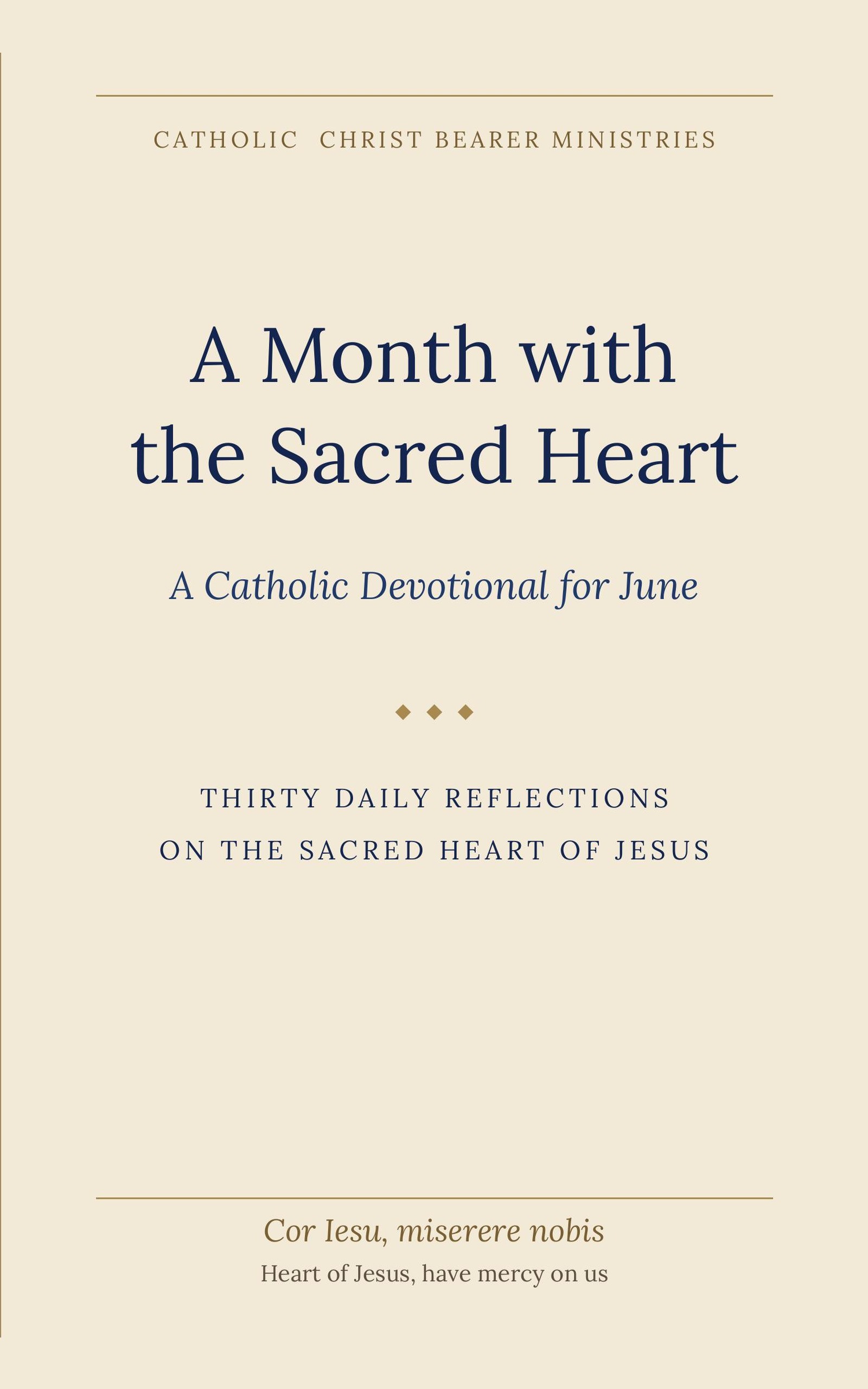 A Month with the Sacred Heart — book cover